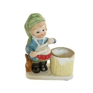 Vintage Jasco Drummer Boy‎ Candle Holder Figurine 1978 w/ Box Taiwan